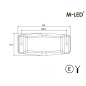 Double burner - M-Led - Work - Arbeitsbeleuchtung - 4.9" - 12.5cm - Links/Rechts - LED - Klar - Weiß - 12V-30V - Set von 2 Double burner - M-Led - Work - Arbeitsbeleuchtung - 4.9" - 12.5cm - Links/Rechts - LED - Klar - Weiß - 12V-30V - Set von 2