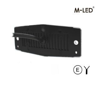 Double burner - M-Led - Classic - Dual Color - 4.9" - 12.5cm - Clear - White/Red - 12V-24V