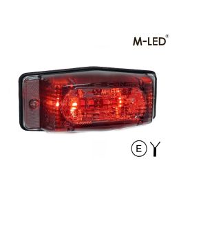 Dubbelbrander - M-Led - Classic - Dual Color - 4.9" - 12.5cm - Helder - Wit/Rood - 12V-24V