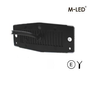 Double burner - M-Led - Classic - 4.9" - 12.5cm - With Brake light - Red - 12V-24V
