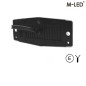 Double burner - M-Led - Classic - 4.9" - 12.5cm - With Brake light - LED - Red - 12V-24V