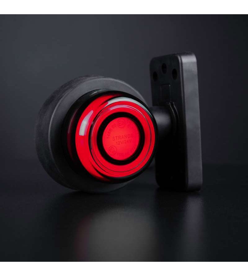 Marker Light - Strands - FOR9T Geo - 2.8" - 7cm - Smoke - Red - 12V-36V Marker Light - Strands - FOR9T Geo - 2.8" - 7cm - Smoke - Red - 12V-36V