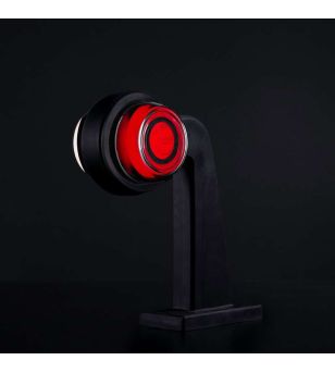 Marker Light - Strands - FOR9T Geo - 2.8" - 7cm - Smoke - Red - 12V-36V