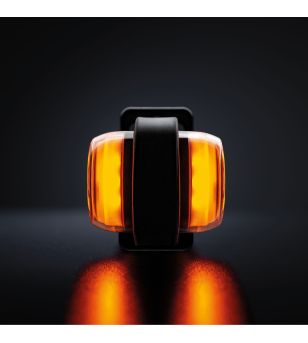 Marker Light - Strands - FOR9T Geo - 2.8" - 7cm - Smoke - Red - 12V-36V