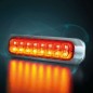 Achterlicht - Strands - Dark Knight - 5.1" - 12.9cm - Smoke - Achter - Rem - Richting - Achteruit - 12V-24V Achterlicht - Strands - Dark Knight - 5.1" - 12.9cm - Smoke - Achter - Rem - Richting - Achteruit - 12V-24V