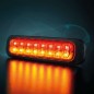 Achterlicht - Strands - Dark Knight - 5.1" - 12.9cm - Smoke - Achter - Rem - Richting - Achteruit - 12V-24V Achterlicht - Strands - Dark Knight - 5.1" - 12.9cm - Smoke - Achter - Rem - Richting - Achteruit - 12V-24V