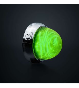 Interieurverlichting - Ledson - Dots - Chroom - Groen - 12V-24V - Set van 5