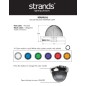Interior lighting - Strands - IZE LED Melon - Chroom - Smoke - White/Amber/Green//Blue - 12V-24V Interior lighting - Strands - IZE LED Melon - Chroom - Smoke - White/Amber/Green//Blue - 12V-24V