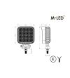 Werklamp - M-Led - 3.3" - 8.4cm - Work / Scene