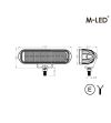 Work light - M-Led - 6.1" - 15.5cm - Work / Scene