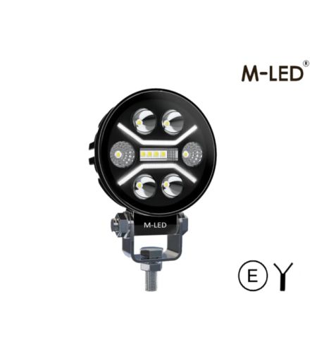 Werklamp - M-Led - 3.1" - 7.8cm - Positielicht Wit/Amber - Work / Scene