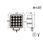 Arbeitsbeleuchtung - M-Led - 4.3" - 10.9cm - Dark Look - Work / Scene Arbeitsbeleuchtung - M-Led - 4.3" - 10.9cm - Dark Look - Work / Scene