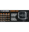Driving light - Lumidrive - Rayzor - 8.6" - 22cm - Smoke - Position light White/Amber - 4 flash patterns - Driving