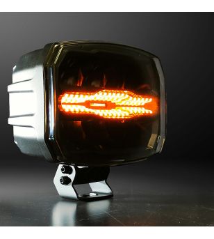 Extraljus - Lumidrive - Rayzor - 8.6" - 22cm - Smoke - Positionsljus Vit/Bärnsten - 4 blixtmönster - Driving -
