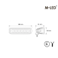 Arbeitsbeleuchtung - M-Led - 7.1" - 18cm - Work / Scene Arbeitsbeleuchtung - M-Led - 7.1" - 18cm - Work / Scene