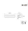 Work light - M-Led - 7.1" - 18cm - Work / Scene
