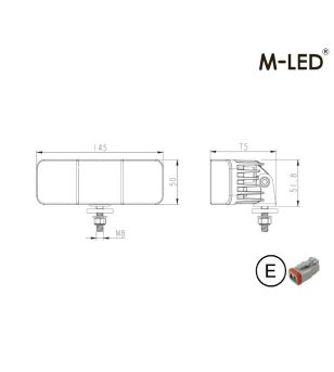 Arbeitsbeleuchtung - M-Led - 5.7" - 14.5cm - Work / Scene
