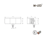 Werklamp - M-Led - 5.7" - 14.5cm - Work / Scene Werklamp - M-Led - 5.7" - 14.5cm - Work / Scene