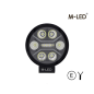 Arbetsbelysning - M-Led - 3.1" - 7.8cm - Positionsljus Röd/Bärnsten - Work / Scene - Arbetsbelysning - M-Led - 3.1" - 7.8cm - Positionsljus Röd/Bärnsten - Work / Scene -