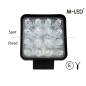 Arbetsbelysning - M-Led - 4.3" - 11cm - Work / Scene