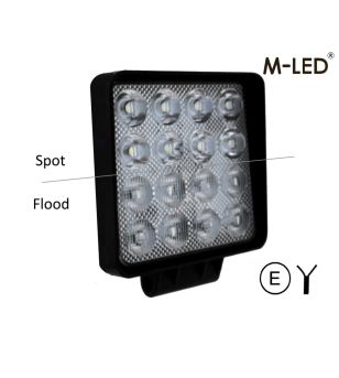 Arbetsbelysning - M-Led - 4.3" - 11cm - Work / Scene