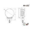 Arbeitsbeleuchtung - M-Led - 3.3" - 8.5cm - Work / Scene