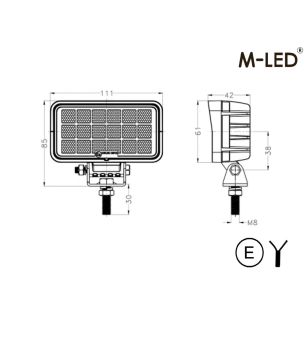 Werklamp - M-Led - 4.4" - 11.1cm - Work / Scene
