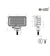 Work light - M-Led - 4.4" - 11.1cm - Work / Scene