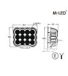Arbeitsbeleuchtung - M-Led - 5" - 12.6cm - Work / Scene