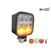 Work light - M-Led - Combi - 3.9" - 10cm - White/Amber - 1 flash pattern - Work / Scene