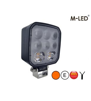 Werklamp - M-Led - Combi - 3.9" - 10cm - Wit/Amber - 1 flitspatroon - Work / Scene