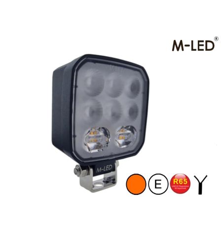 Work light - M-Led - Combi - 3.9" - 10cm - White/Amber - 1 flash pattern - Work / Scene
