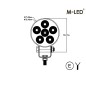 Work light - M-Led - 3.1" - 7.8cm - Dark Look - Work / Scene Work light - M-Led - 3.1" - 7.8cm - Dark Look - Work / Scene