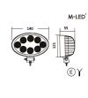 Work light - M-Led - 5.5" - 14cm - Dark Look - Work / Scene