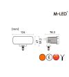 Werklamp - M-Led - 4.9" - 12.4cm - 1 flitspatroon - Work / Scene