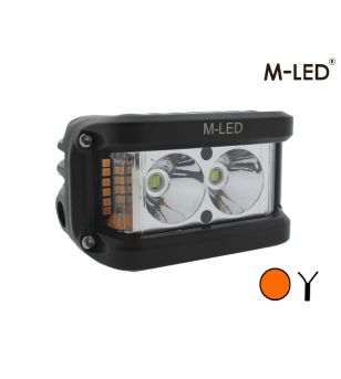 Arbetsbelysning - M-Led - 3.8" - 9.7cm - Sideshooter - 1 blixtmönster - Work / Scene