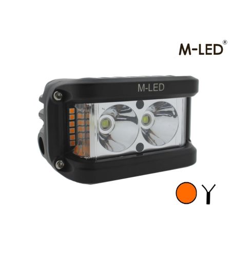Werklamp - M-Led - 3.8" - 9.7cm - Sideshooter - 1 flitspatroon - Work / Scene