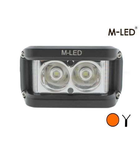 Arbetsbelysning - M-Led - 3.8" - 9.7cm - Sideshooter - 1 blixtmönster - Work / Scene
