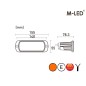 Werklamp - M-Led - 4.9" - 15.5cm - 1 flitspatroon - Work / Scene Werklamp - M-Led - 4.9" - 15.5cm - 1 flitspatroon - Work / Scene