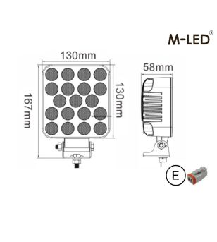 Werklamp - M-Led - 5.1" - 13cm - Work / Scene