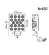 Werklamp - M-Led - 5.1" - 13cm - Work / Scene