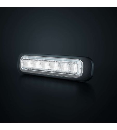 Warning light - Strands - Dark Knight - 6 LED - 5.1" - 12.9cm - Smoke - 21 flash patterns - White - R65 - 12V-30V