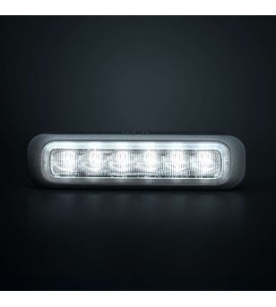 Blixtljus - Strands - Dark Knight - 6 LED - 5.1" - 12.9cm - Smoke - 21 blixtmönster - Bärnsten - R65 - 12V-30V -