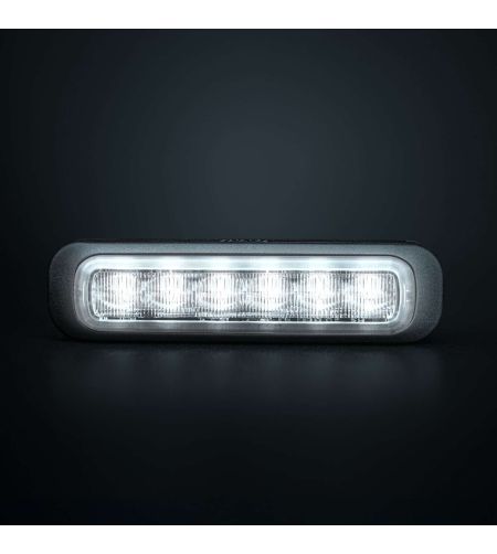 Flitser - Strands - Dark Knight - 6 LED - 5.1" - 12.9cm - Smoke - 21 flitspatronen - Wit - R65 - 12V-30V