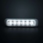 Flitser - Strands - Dark Knight - 6 LED - 5.1" - 12.9cm - Smoke - 21 flitspatronen - Wit - R65 - 12V-30V Flitser - Strands - Dark Knight - 6 LED - 5.1" - 12.9cm - Smoke - 21 flitspatronen - Wit - R65 - 12V-30V