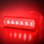 Blixtljus - Strands - Dark Knight - 6 LED - 5.1" - 12.9cm - Smoke - 21 blixtmönster - Röd - R65 - 12V-30V - Blixtljus - Strands - Dark Knight - 6 LED - 5.1" - 12.9cm - Smoke - 21 blixtmönster - Röd - R65 - 12V-30V -