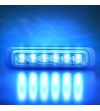 Warning light - Strands - Dark Knight - 6 LED - 5.1" - 12.9cm - Smoke - 21 flashpatterns - Amber - R65 - 12V-30V