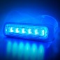 Blitzleuchte - Strands - Dark Knight - 6 LED - 5.1" - 12.9cm - Smoke - 21 Blitzmuster - Blau - R65 - 12V-30V Blitzleuchte - Strands - Dark Knight - 6 LED - 5.1" - 12.9cm - Smoke - 21 Blitzmuster - Blau - R65 - 12V-30V