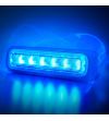 Blitzleuchte - Strands - Dark Knight - 6 LED - 5.1" - 12.9cm - Smoke - 21 Blitzmuster - Amber - R65 - 12V-30V