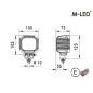 Arbeitsbeleuchtung - M-Led - 3.9" - 10cm - Work / Scene Arbeitsbeleuchtung - M-Led - 3.9" - 10cm - Work / Scene